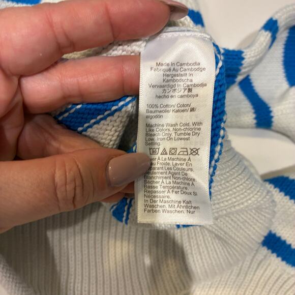 J. Crew Heritage Roll Neck Stripe Sweater Small - Picture 5 of 8